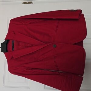 The Limited Bold Red Blazer Cotton Strech Blend Size XS
